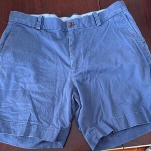 Brooks Brothers Classic Blue Flat Front Shorts